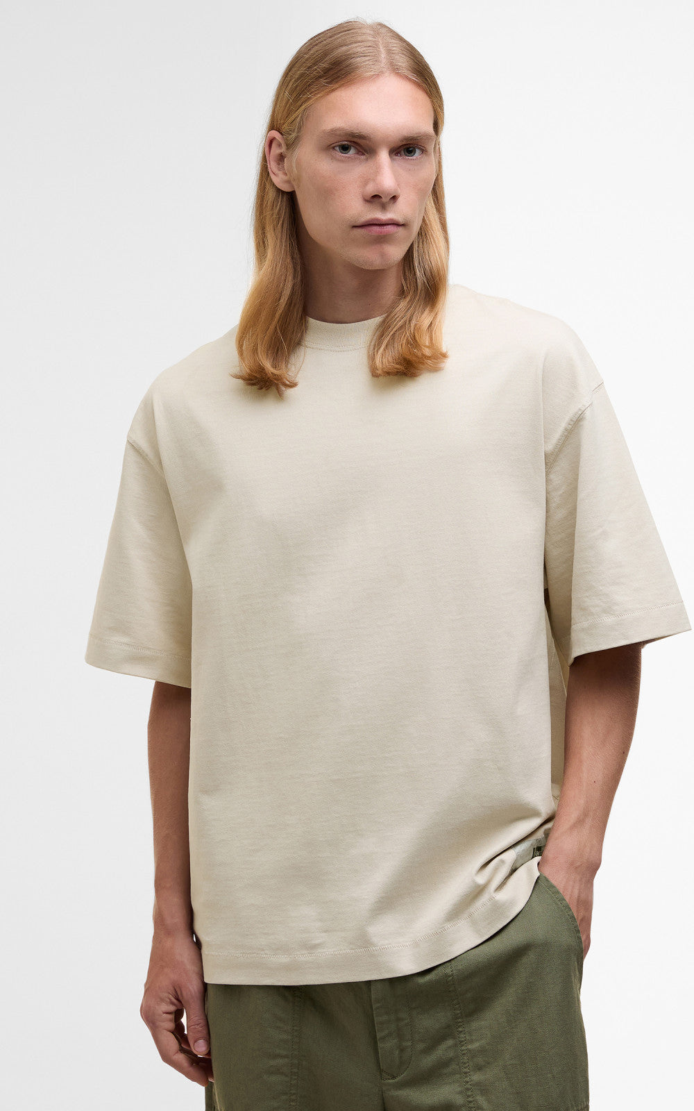 Barbour x Kaptain Sunshine S/S T-Shirt Clay