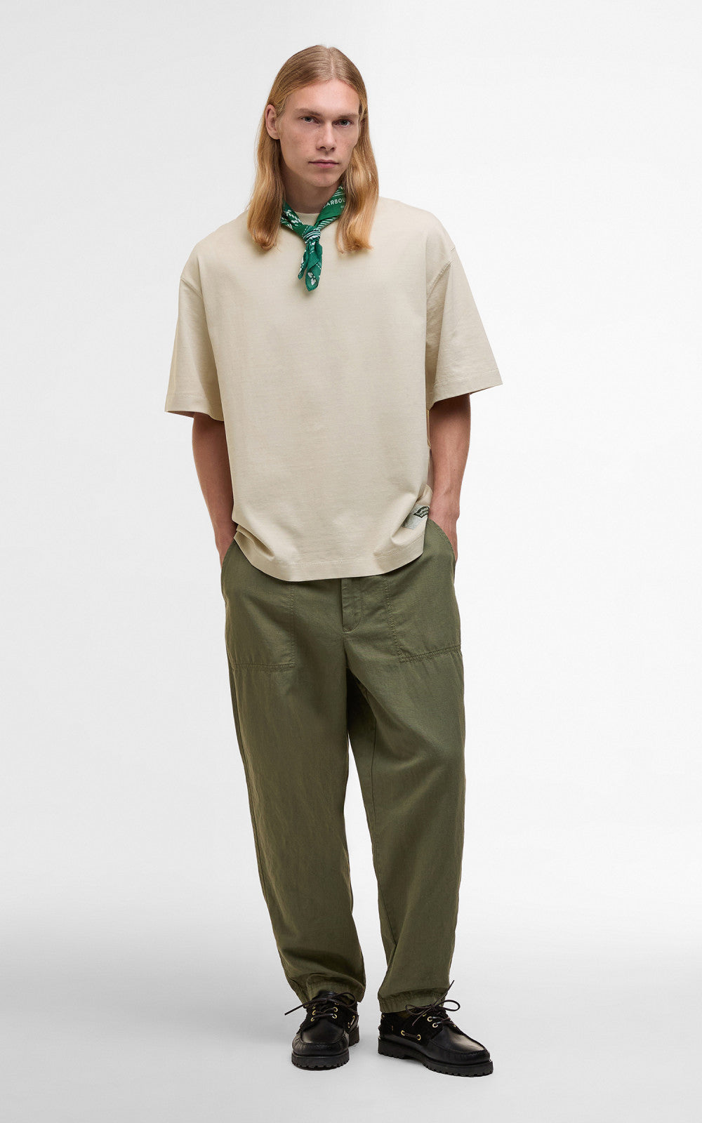 Barbour x Kaptain Sunshine S/S T-Shirt Clay