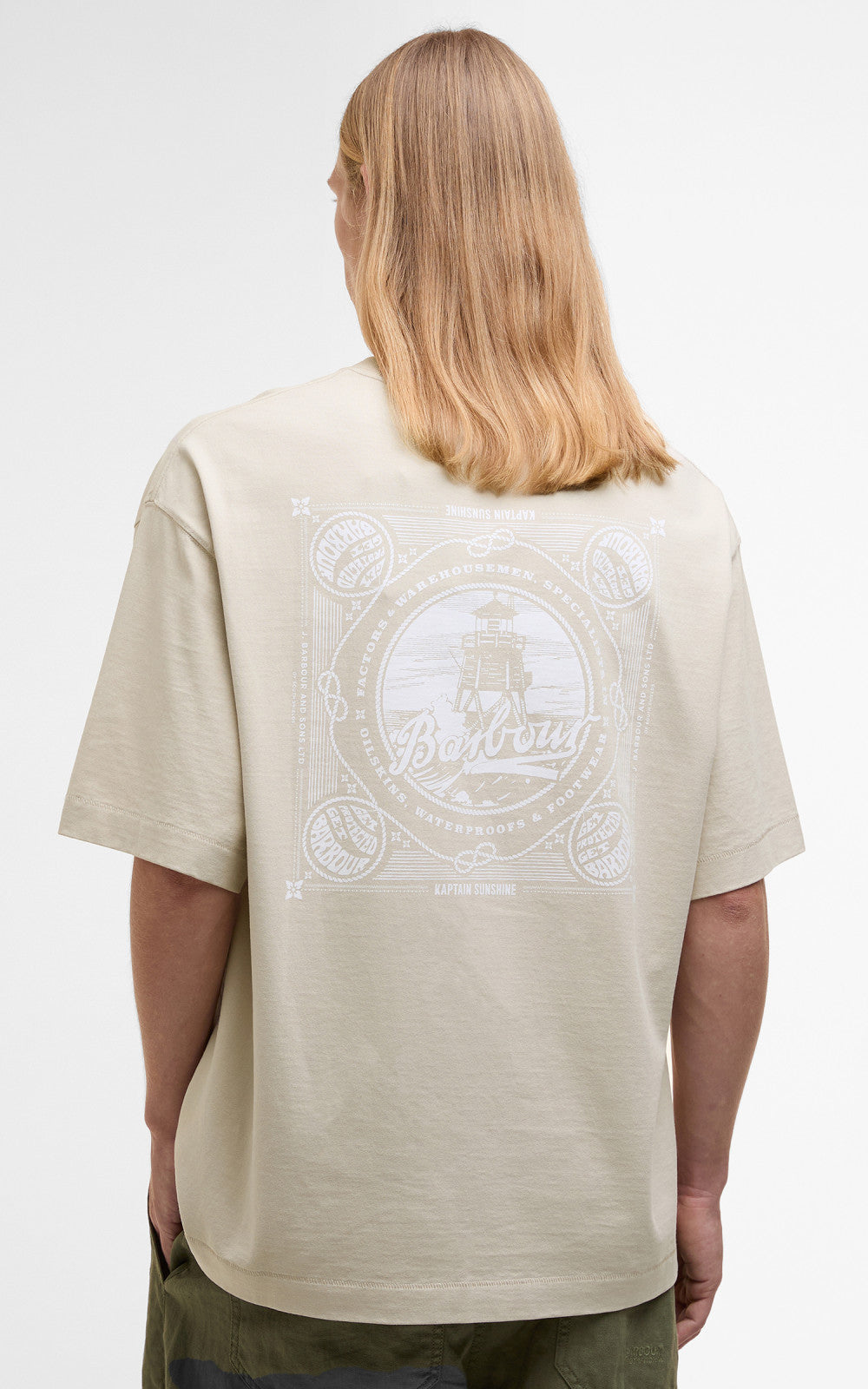 Barbour x Kaptain Sunshine S/S T-Shirt Clay