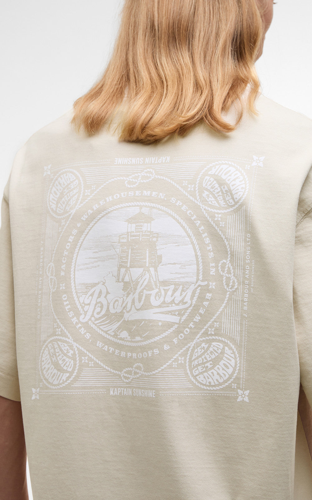Barbour x Kaptain Sunshine S/S T-Shirt Clay