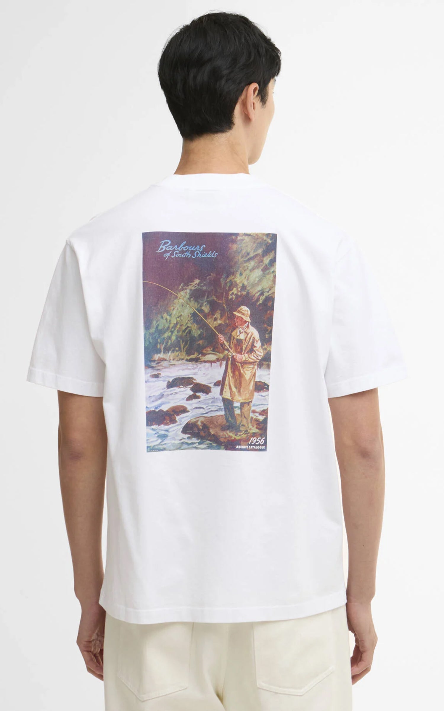 Barbour 1956 Graphic Oversized T-Shirt White