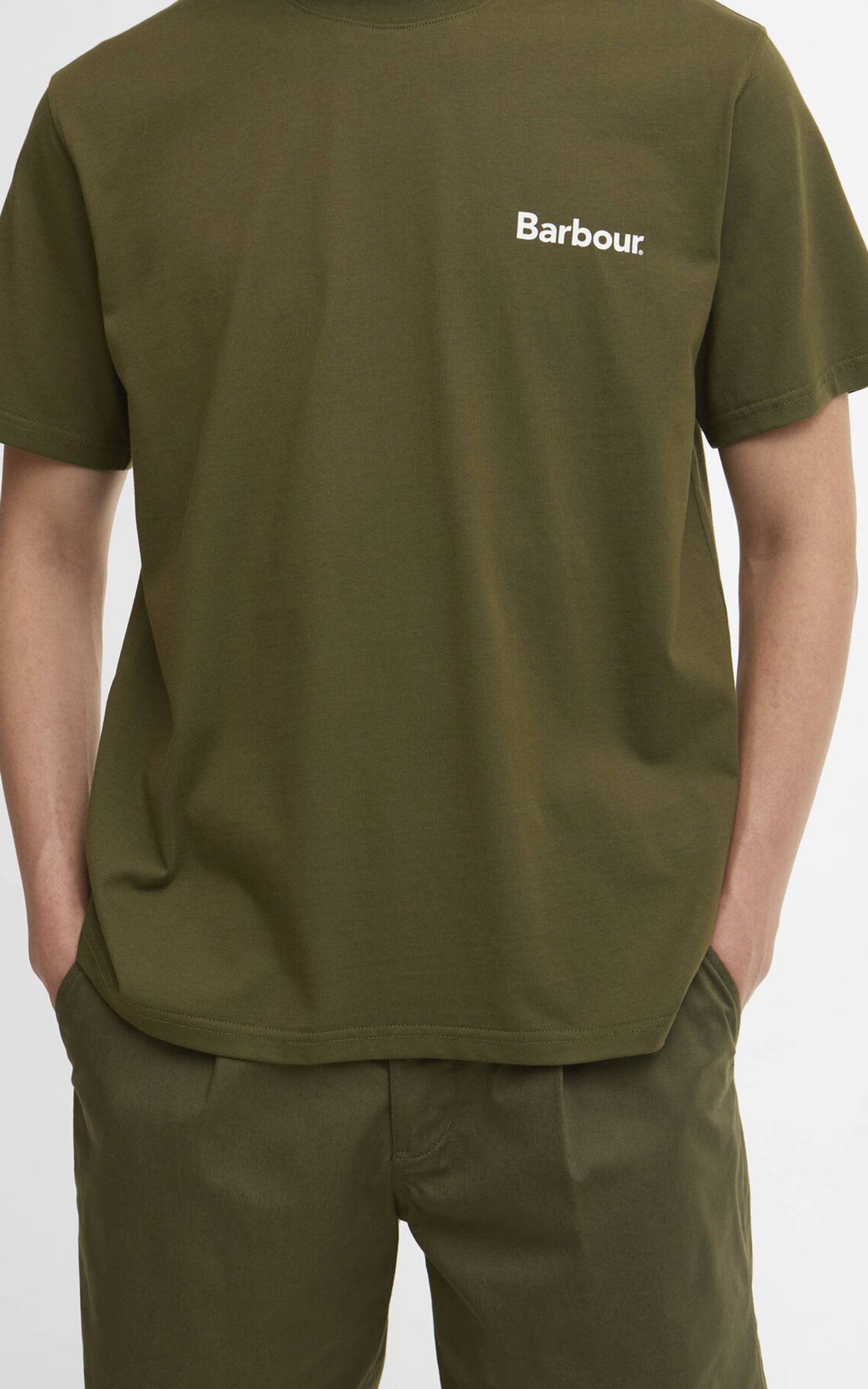 Barbour Camber Oversized T-Shirt Mid Olive