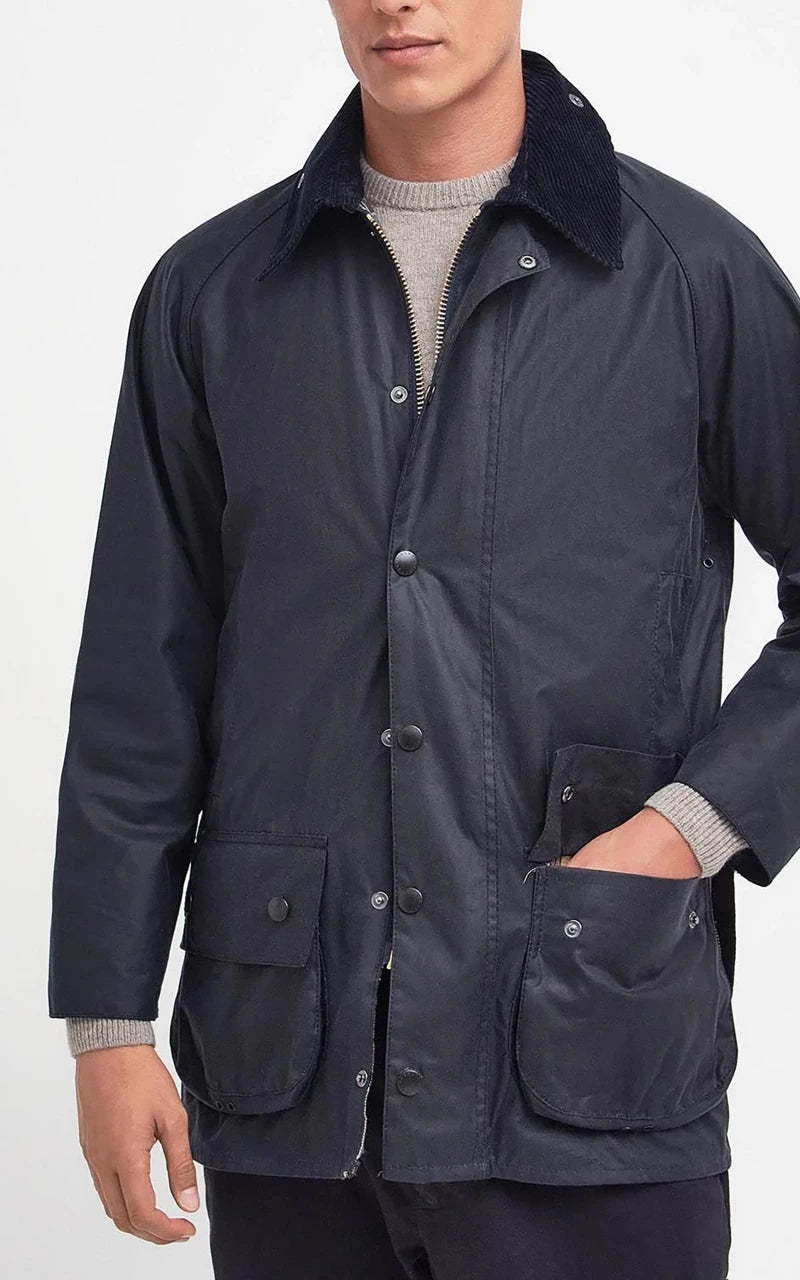 Barbour Beaufort Wax Jacket Navy