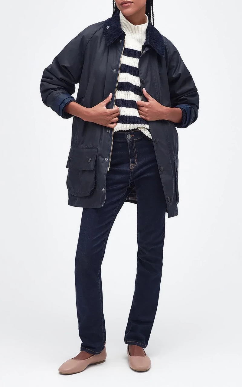 Barbour Beaufort Wax Jacket Navy