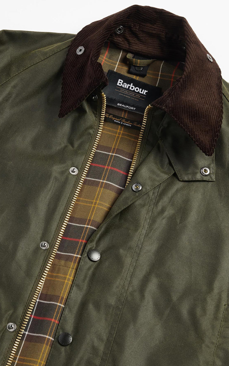 Barbour Beaufort Wax Jacket Archive Olive