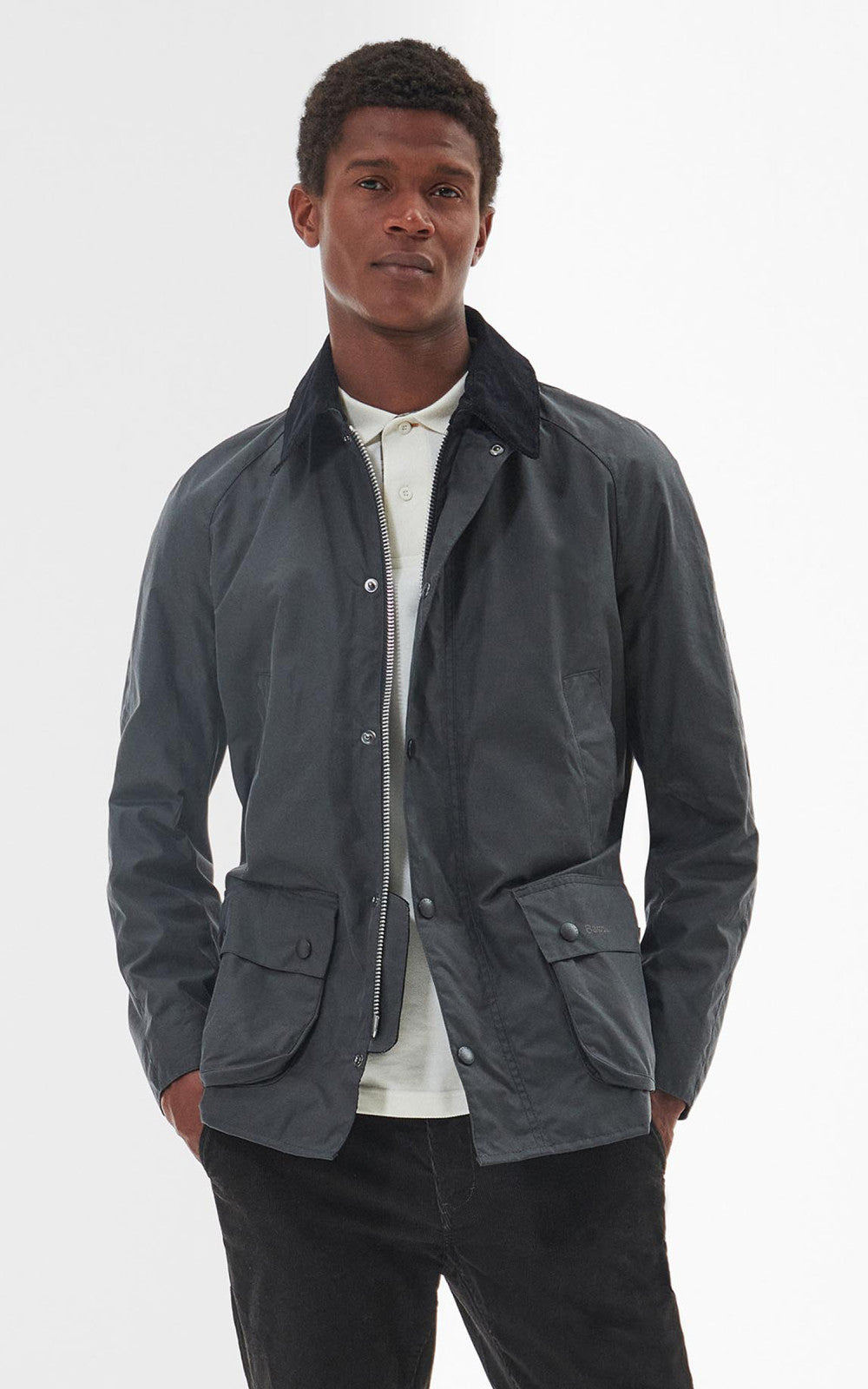 Barbour Ashby Wax Jacket Grey