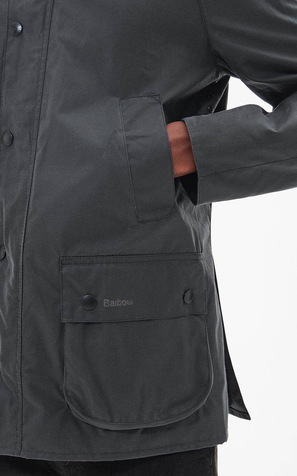 Barbour Ashby Wax Jacket Grey