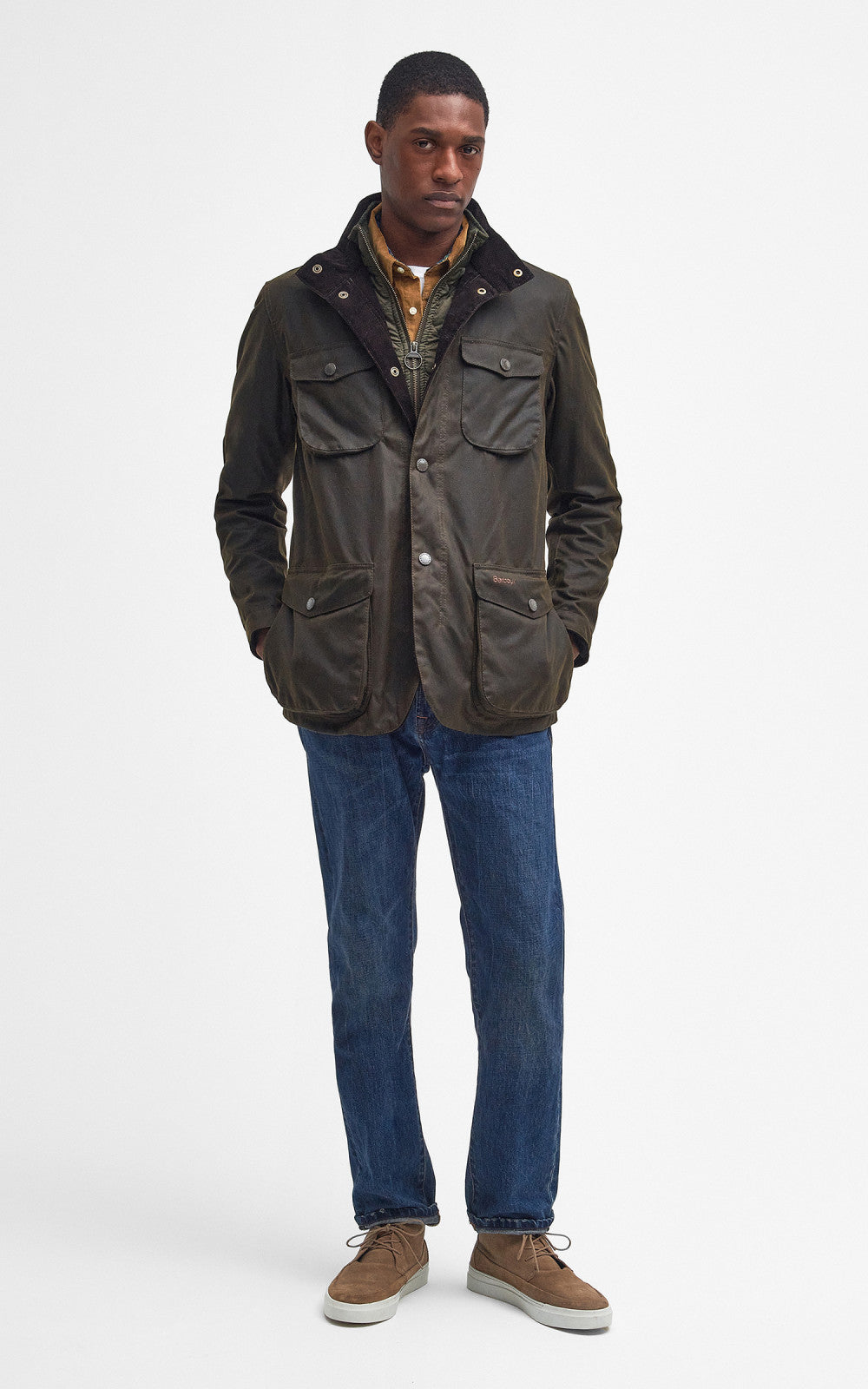 Barbour Ogston Wax Jacket Olive