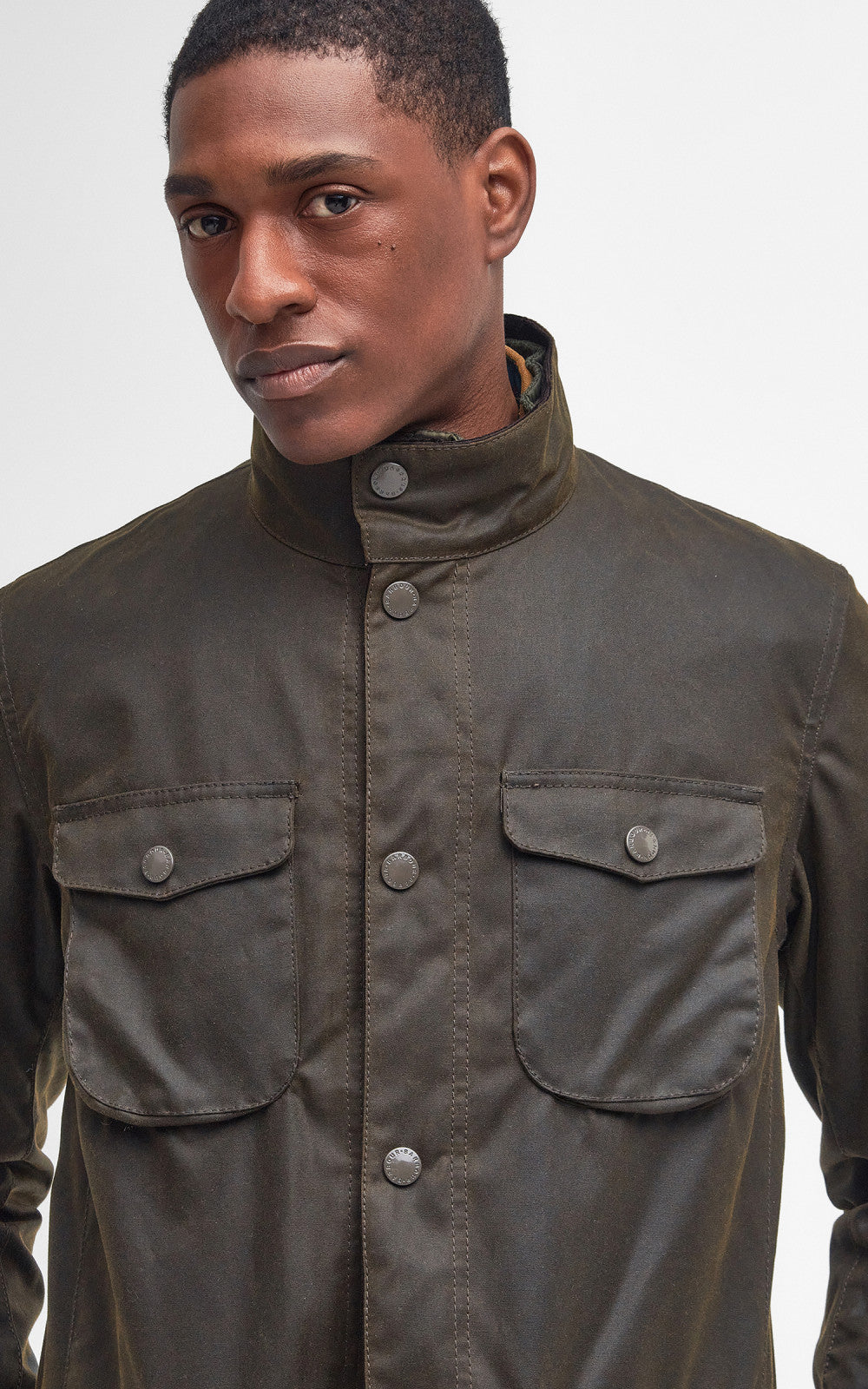 Barbour Ogston Wax Jacket Olive