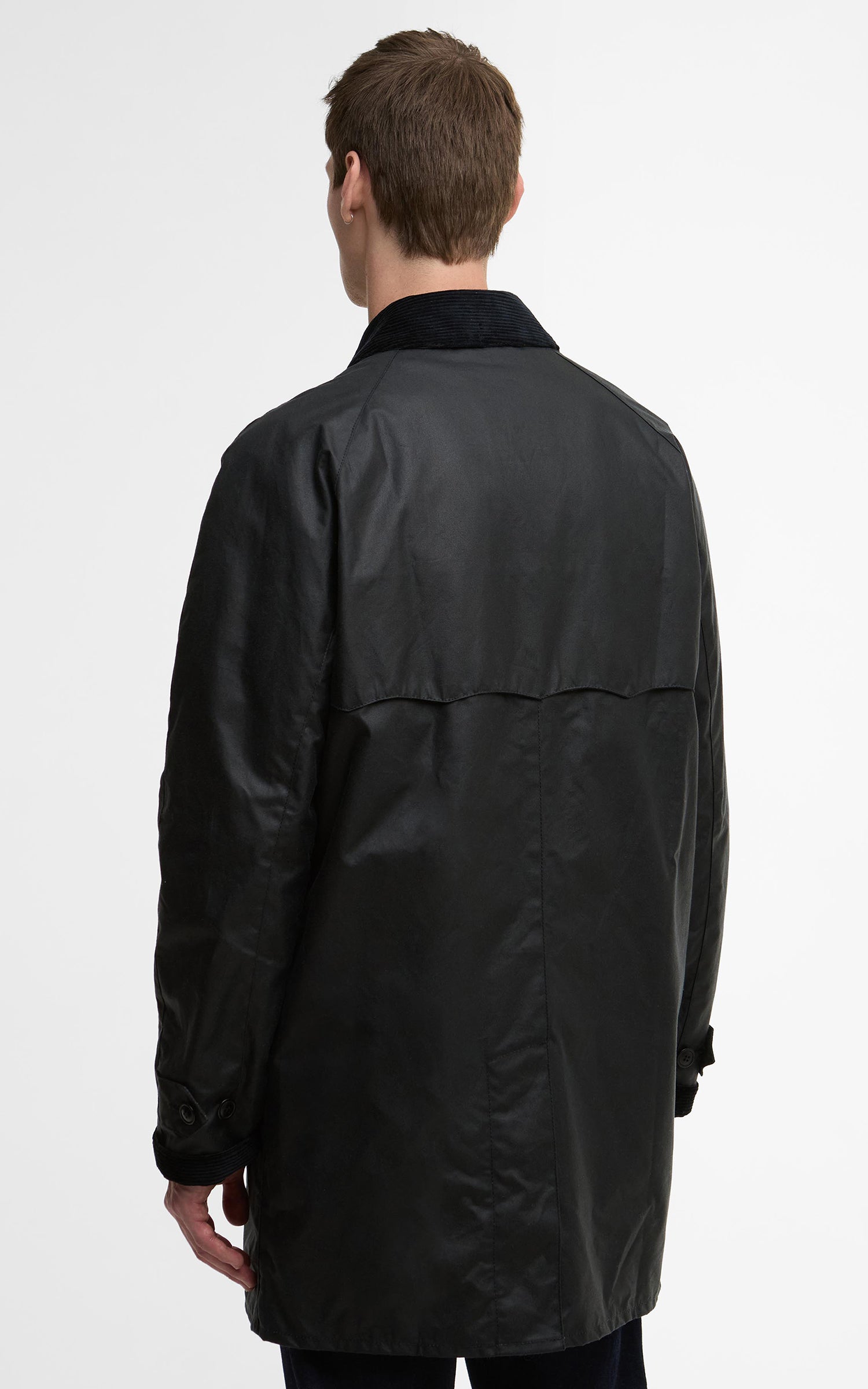 Barbour x Baracuta Car Coat Tyne Waxed Navy