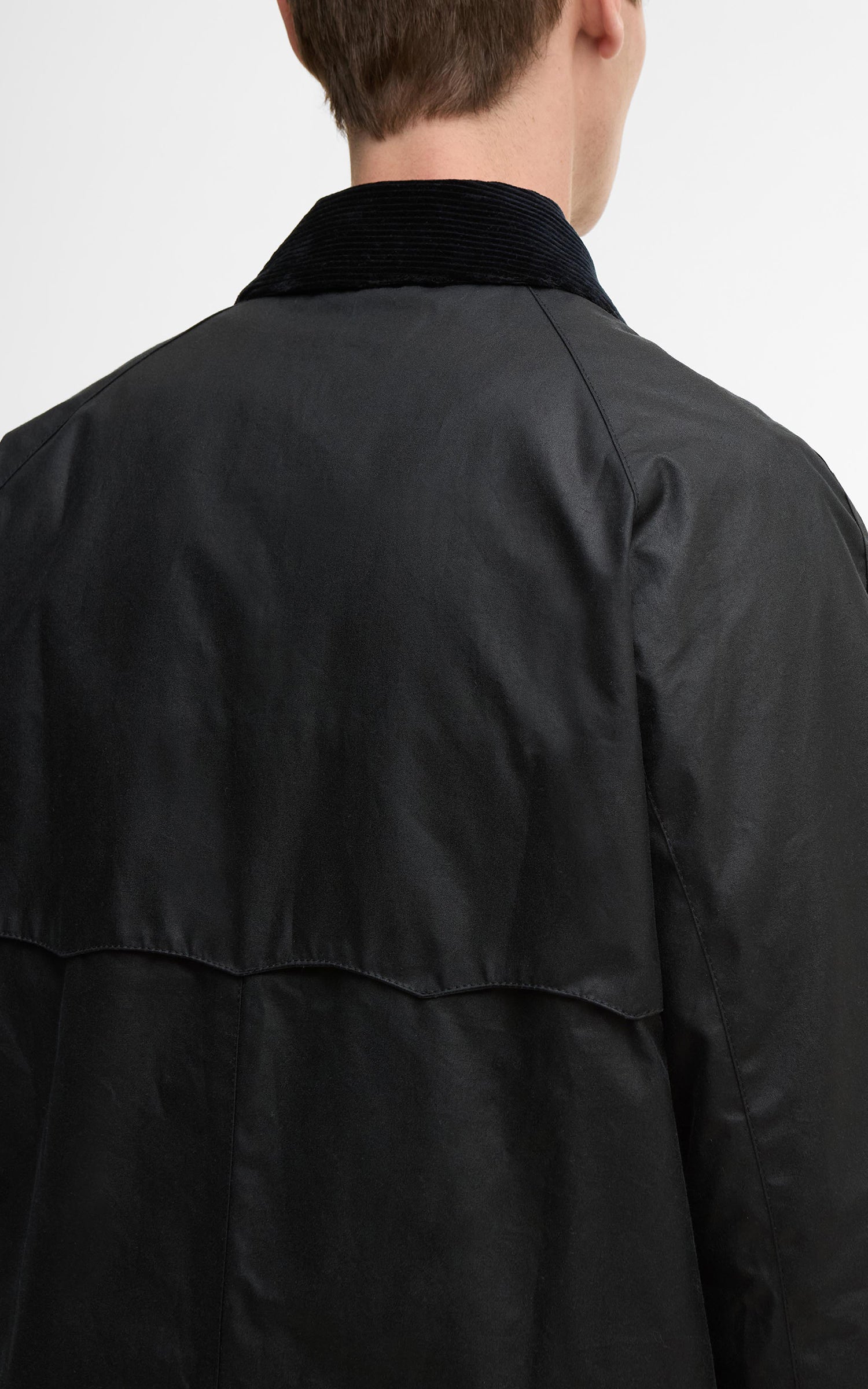 Barbour x Baracuta Car Coat Tyne Waxed Navy