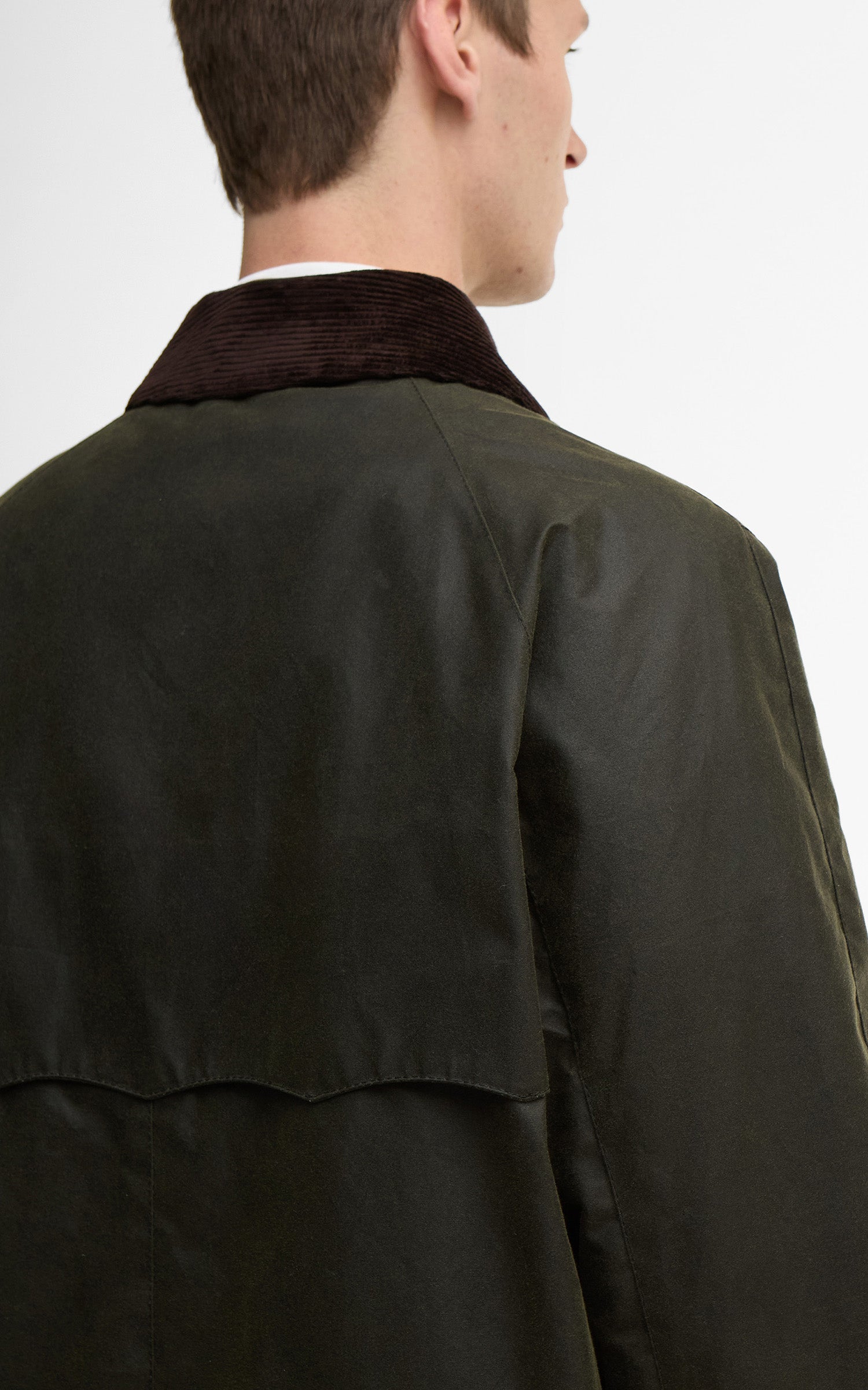 Barbour x Baracuta Car Coat Tyne Waxed Archive Olive