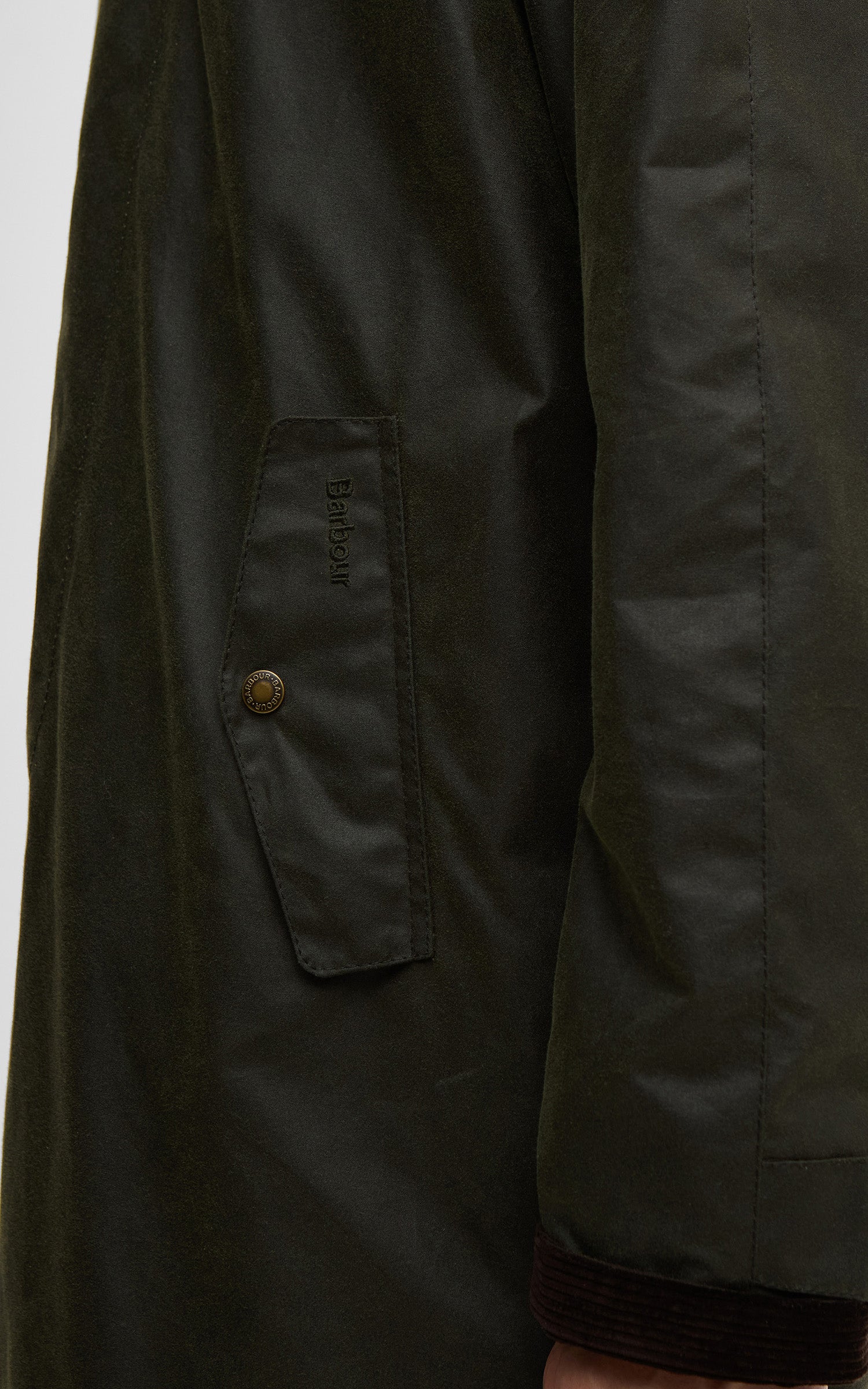Barbour x Baracuta Car Coat Tyne Waxed Archive Olive