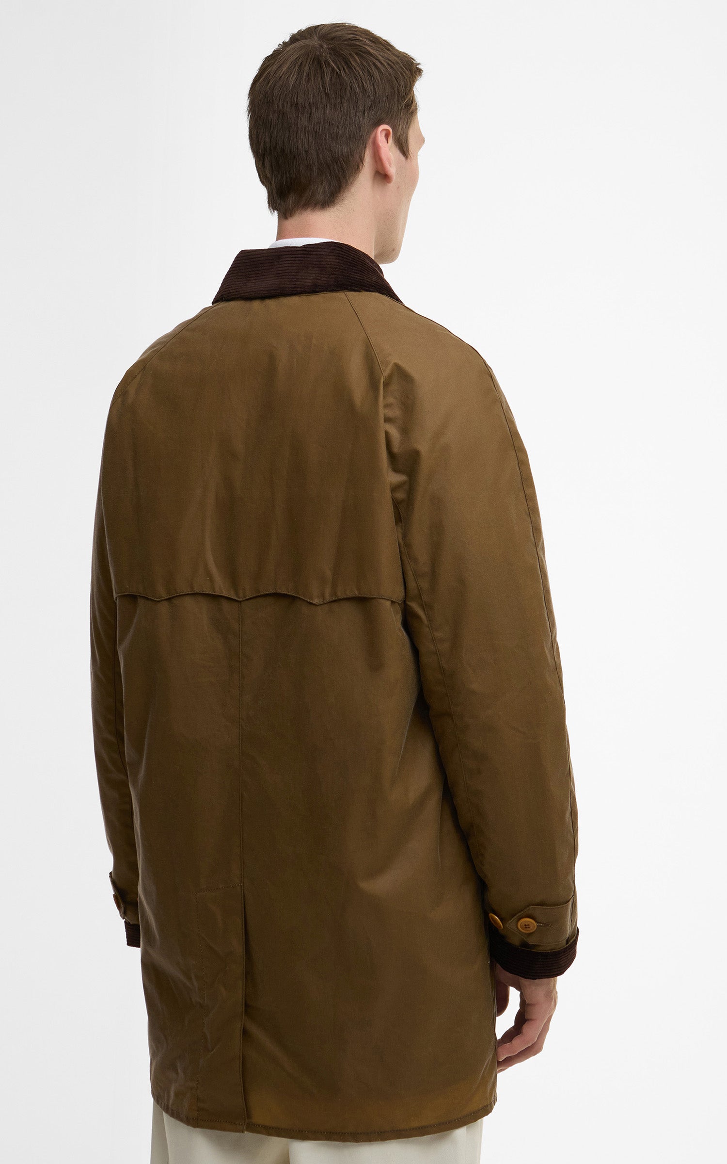 Barbour x Baracuta Car Coat Tyne Waxed Sandstone