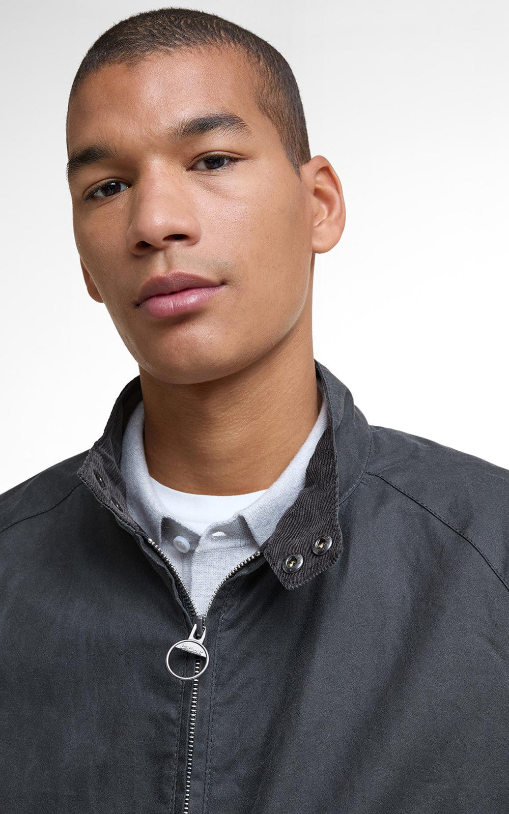 Barbour Royston Wax Jacket Grey