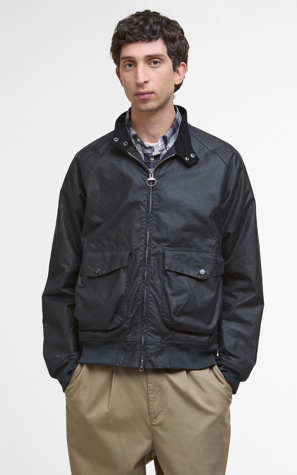Barbour Royston Wax Jacket Navy