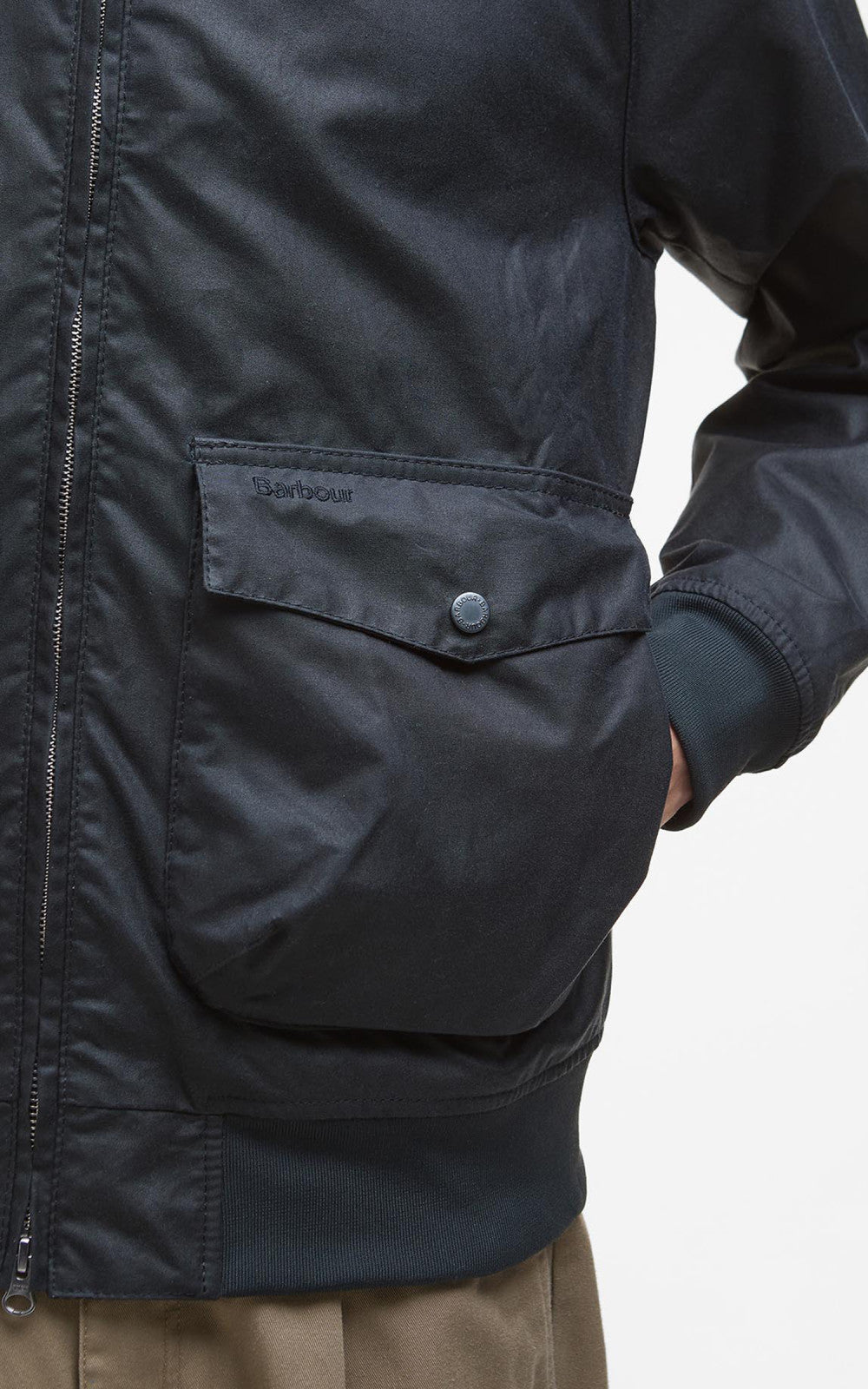 Barbour Royston Wax Jacket Navy