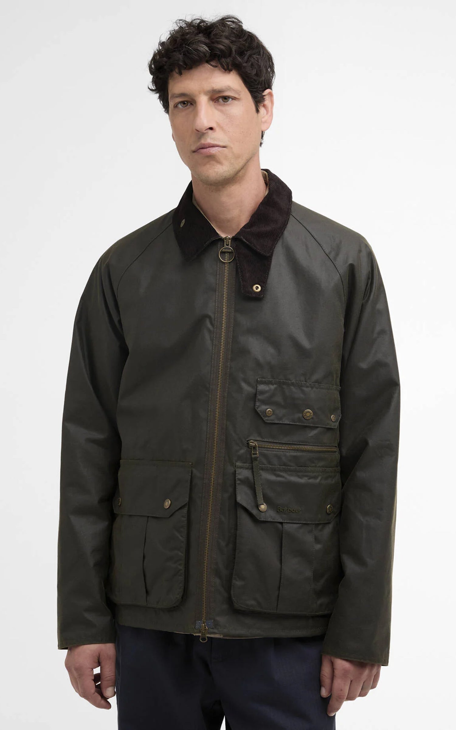 Barbour Re-Engineered Blackett Spey Waxed Jacket Archive Olive