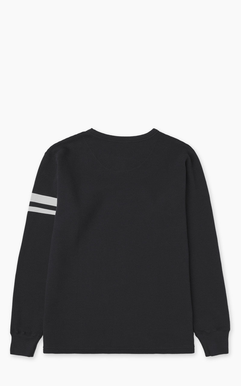 Momotaro Jeans MZTS0079 GTB Thermal Longsleeve T-Shirt Black