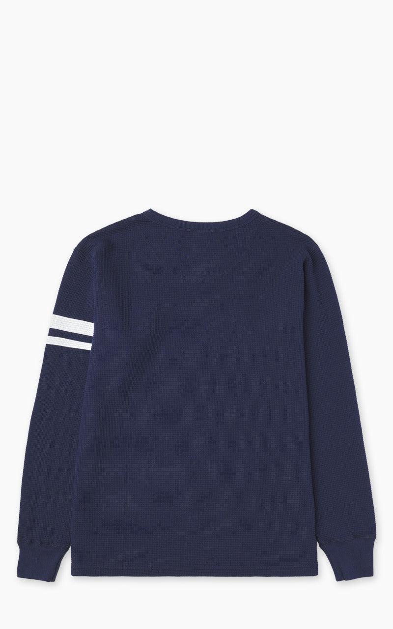 Momotaro Jeans MZTS0079 GTB Thermal Longsleeve T-Shirt Navy