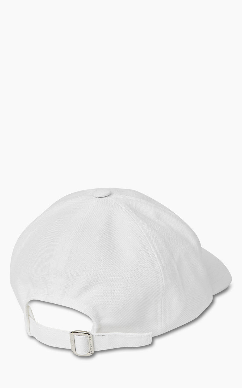 Maison Kitsuné Large Fox Head Embroidery 6P Cap White