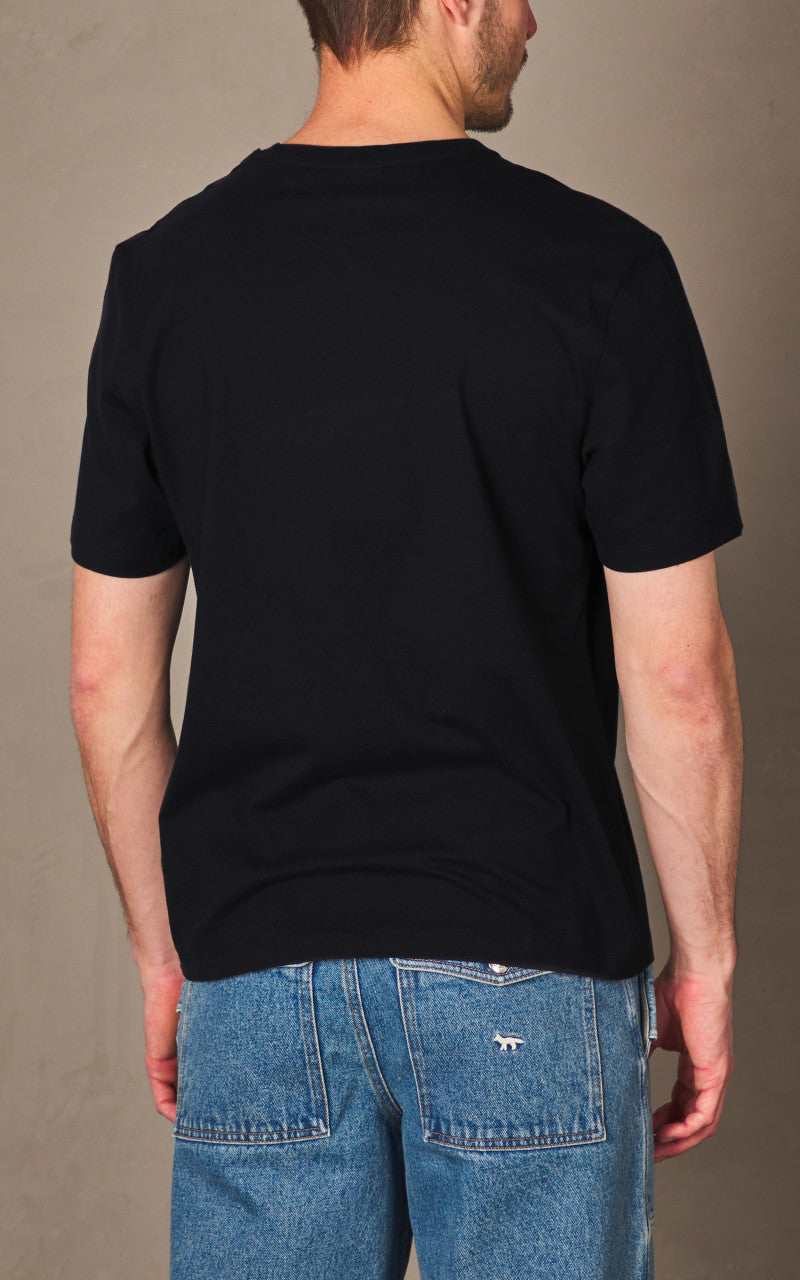 Maison Kitsuné Chillax Fox Patch Regular T-Shirt Black