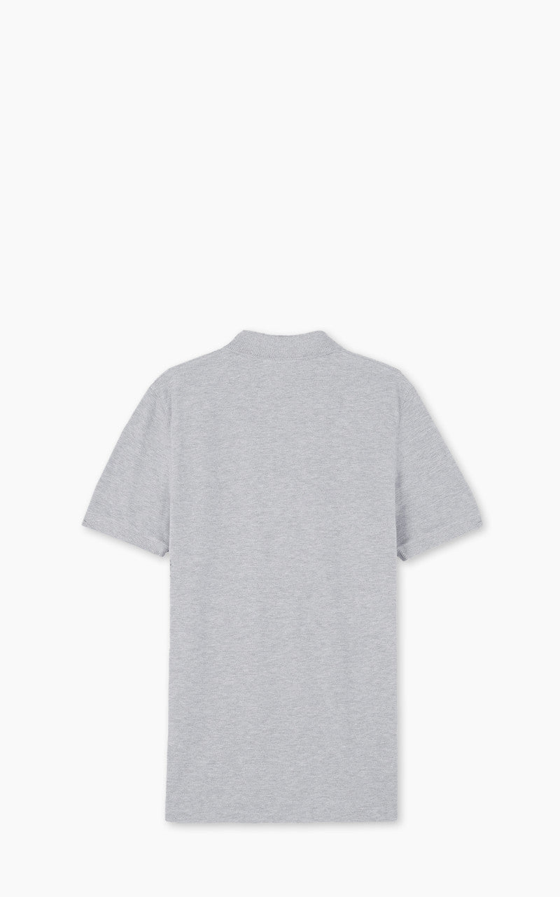 Maison Kitsuné Fox Head Patch Regular Polo Light Grey Melange