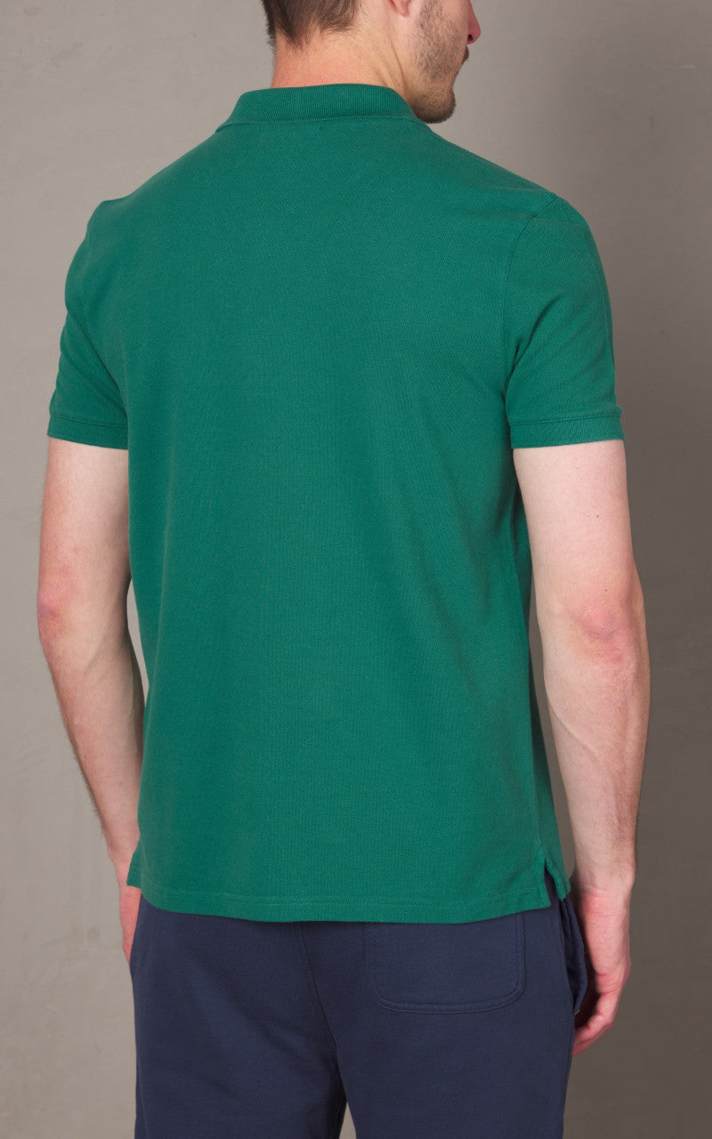 Maison Kitsuné Fox Head Patch Regular Polo Pine