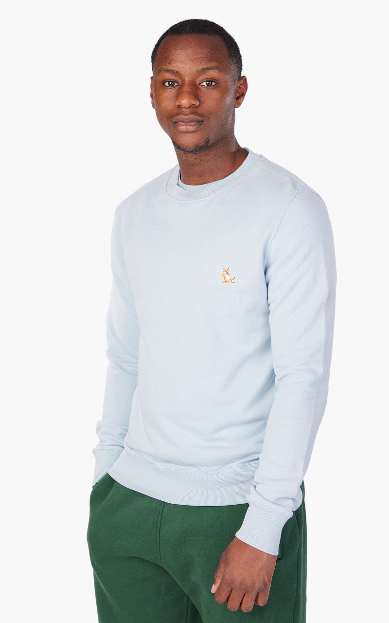 Maison Kitsuné Chillax Patch Regular Sweatshirt Sky Blue
