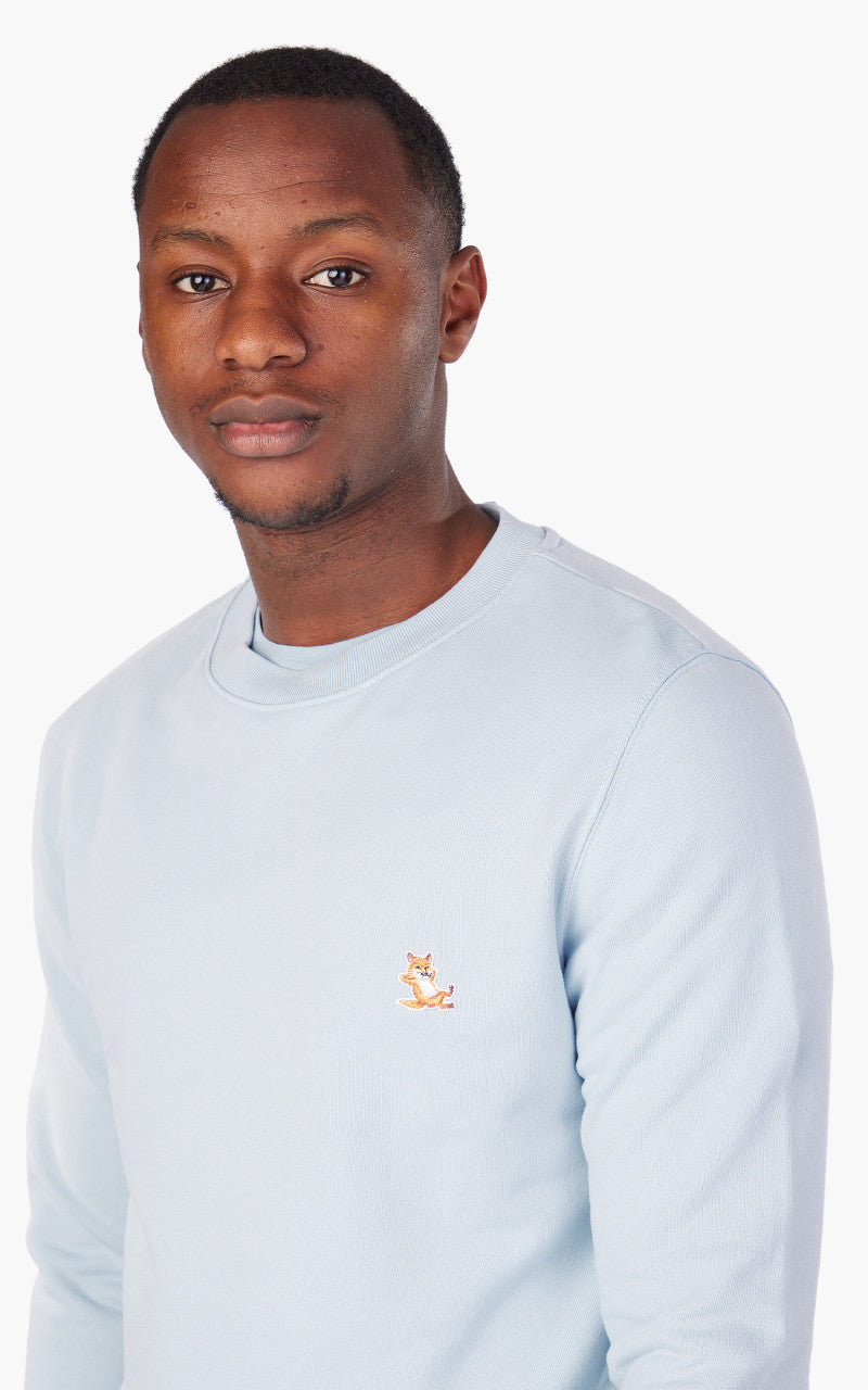 Maison Kitsuné Chillax Patch Regular Sweatshirt Sky Blue