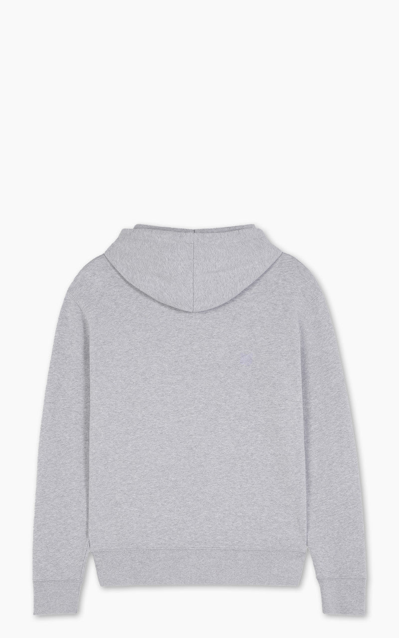 Maison Kitsuné Fox Head Patch Regular Hoodie Light Grey Melange