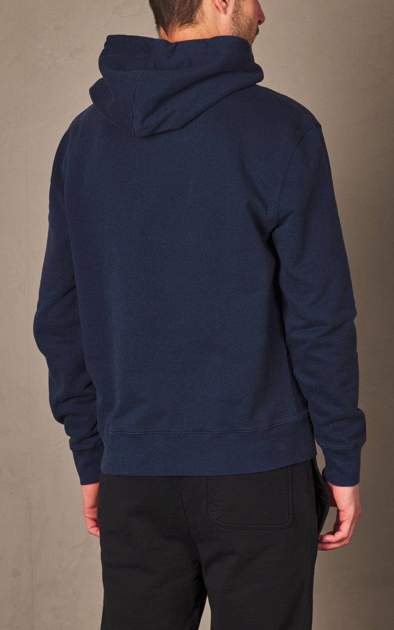 Maison Kitsuné Fox Head Patch Regular Hoodie Ink Blue