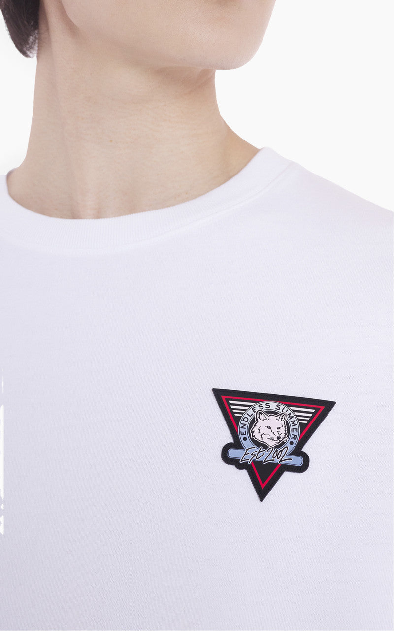 Maison Kitsuné Surf Collage Oversize T-Shirt White