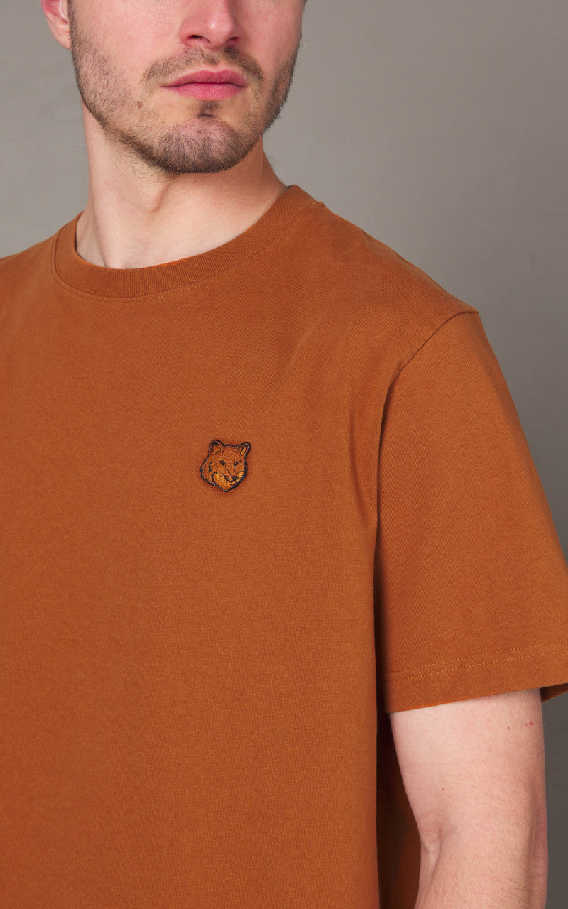 Maison Kitsuné Bold Fox Head Patch Comfort T-Shirt Tobacco
