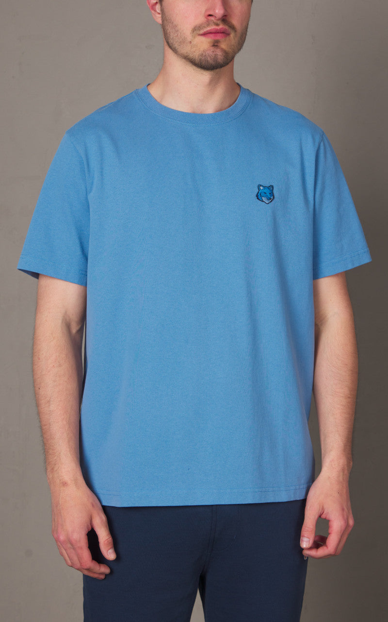 Maison Kitsuné Bold Fox Head Patch Comfort T-Shirt Hampton Blue