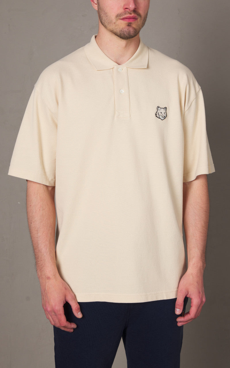 Maison Kitsuné Bold Fox Head Patch Oversize Polo Paper