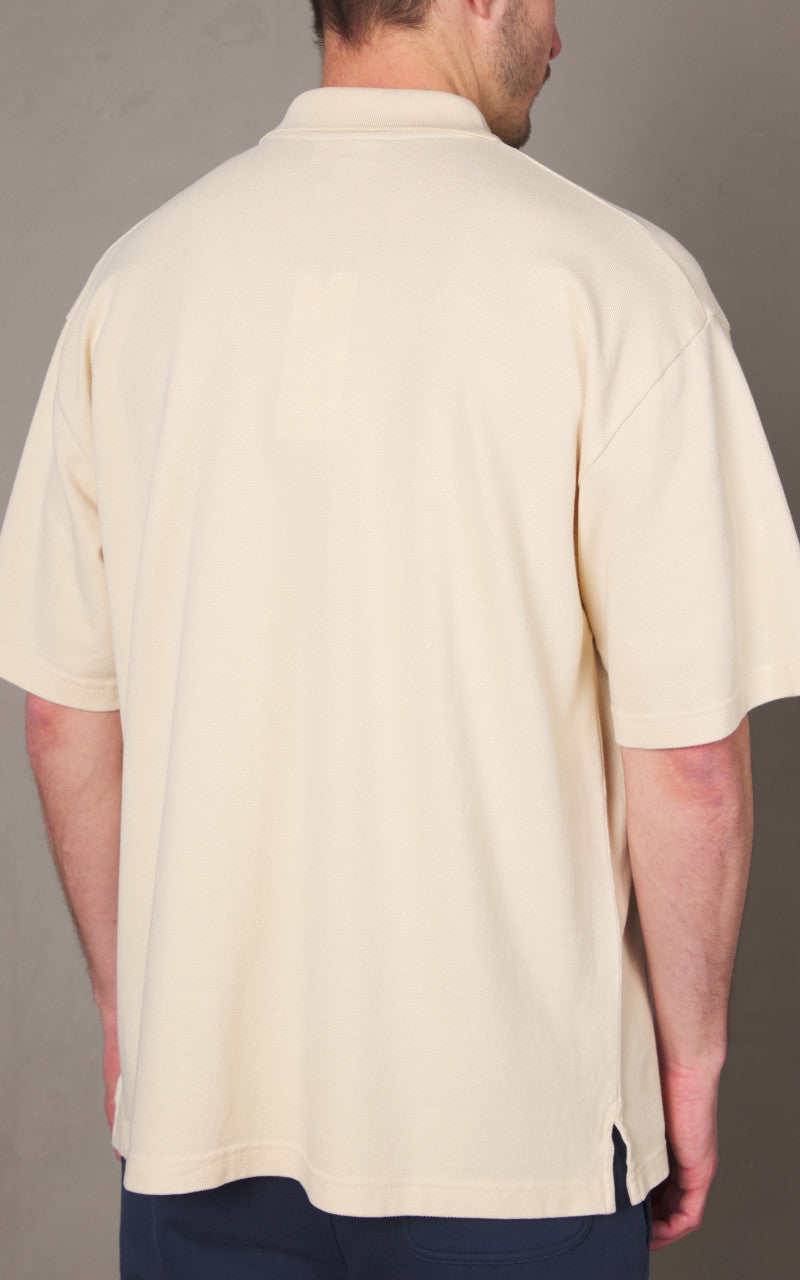 Maison Kitsuné Bold Fox Head Patch Oversize Polo Paper