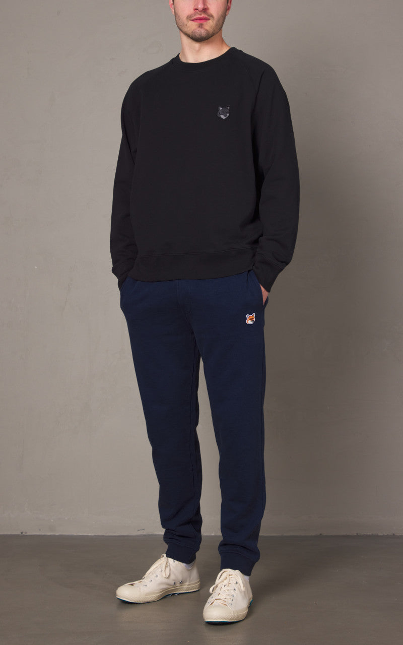 Maison Kitsuné Bold Fox Head Patch Oversize Sweatshirt Black