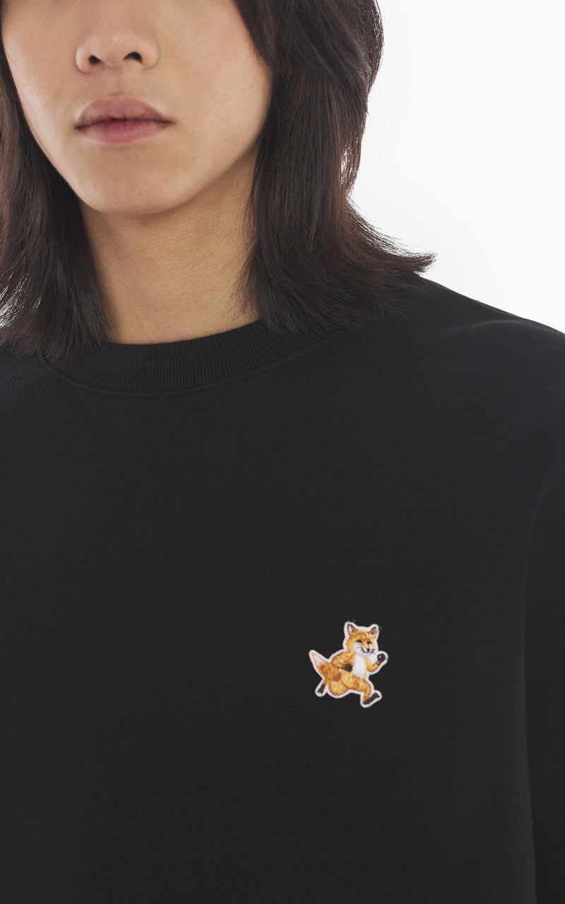 Maison Kitsuné Speedy Fox Patch Comfort Sweatshirt Black