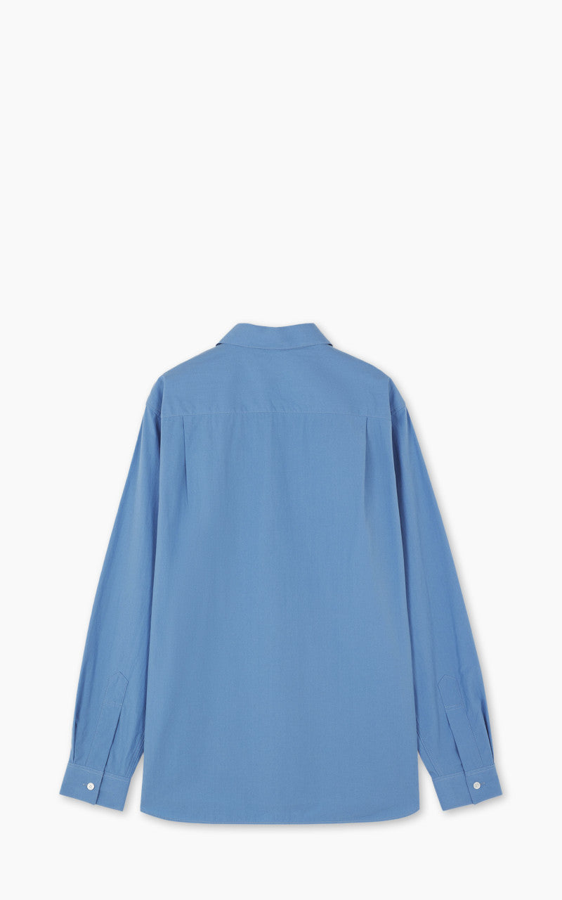Maison Kitsuné Bold Fox Head Relaxed Shirt Drifter Blue