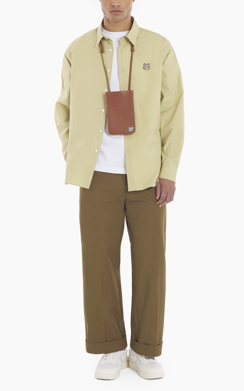 Maison Kitsuné Bold Fox Head Relaxed Shirt Canvas