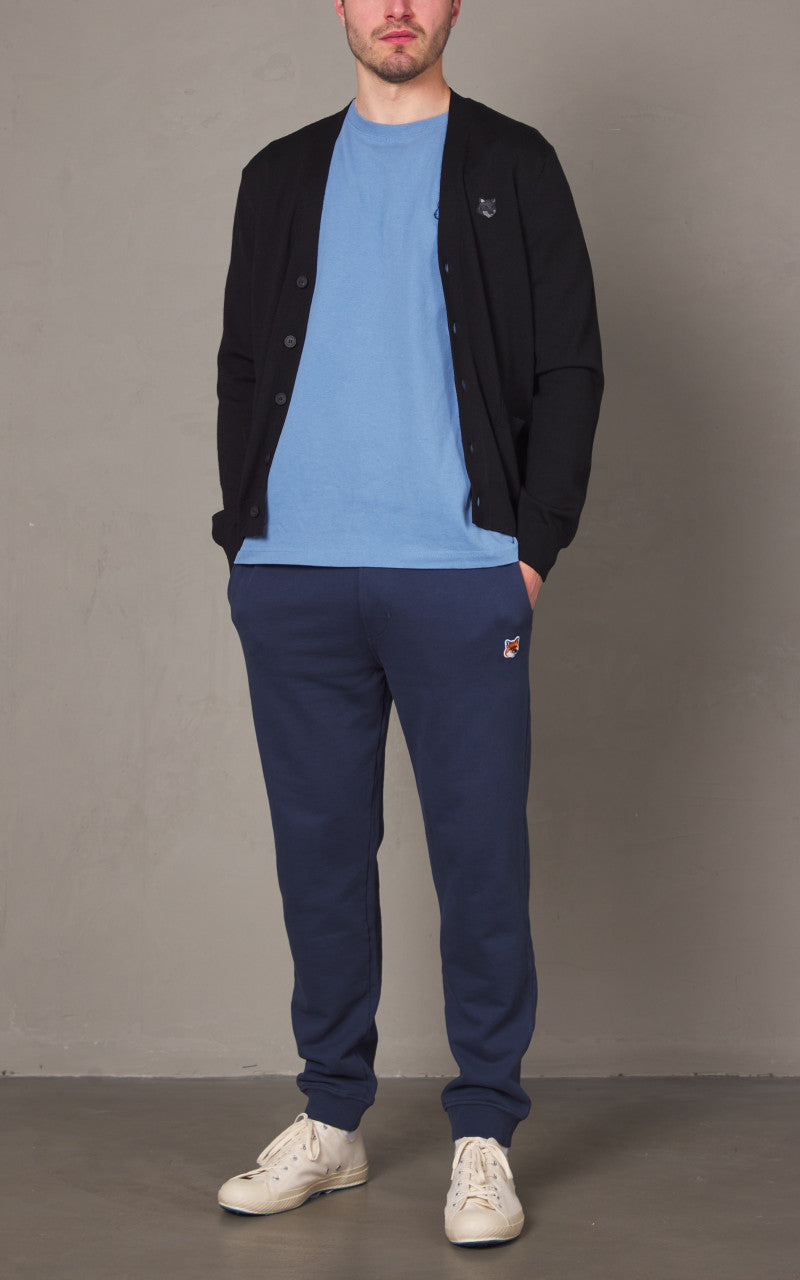 Maison Kitsuné Bold Fox Head Patch Regular Cardigan Black