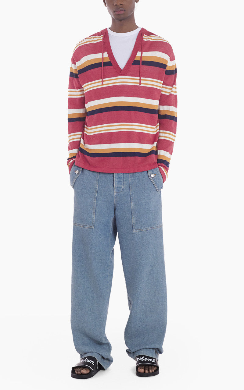 Maison Kitsuné Workwear Pants Light Stone Indigo