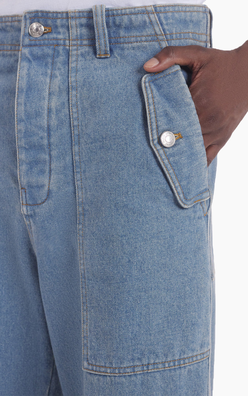 Maison Kitsuné Workwear Pants Light Stone Indigo