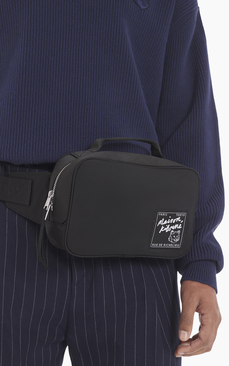 Maison Kitsuné The Traveller Bumbag Black