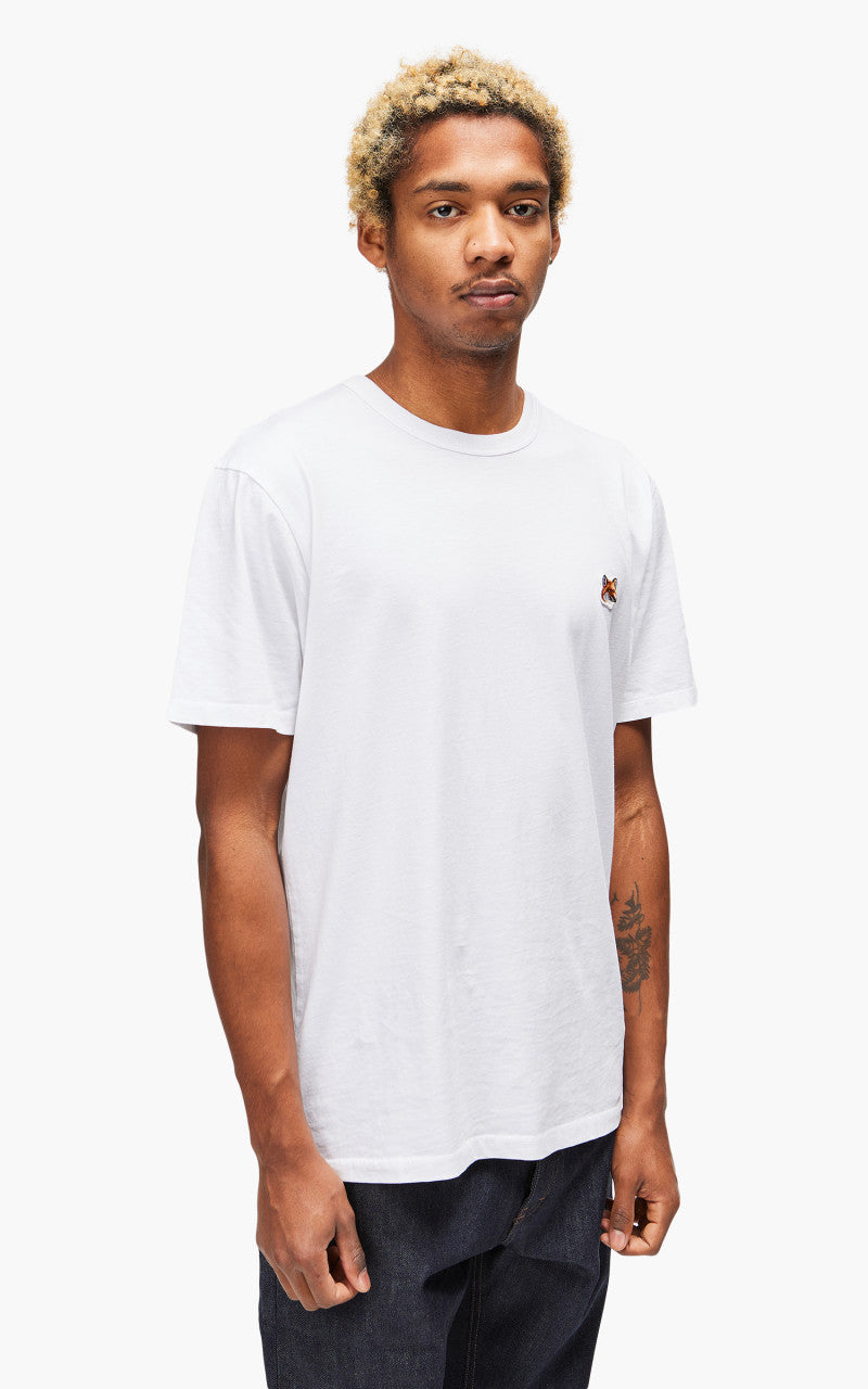 Maison Kitsuné Fox Head Patch Classic T-Shirt White