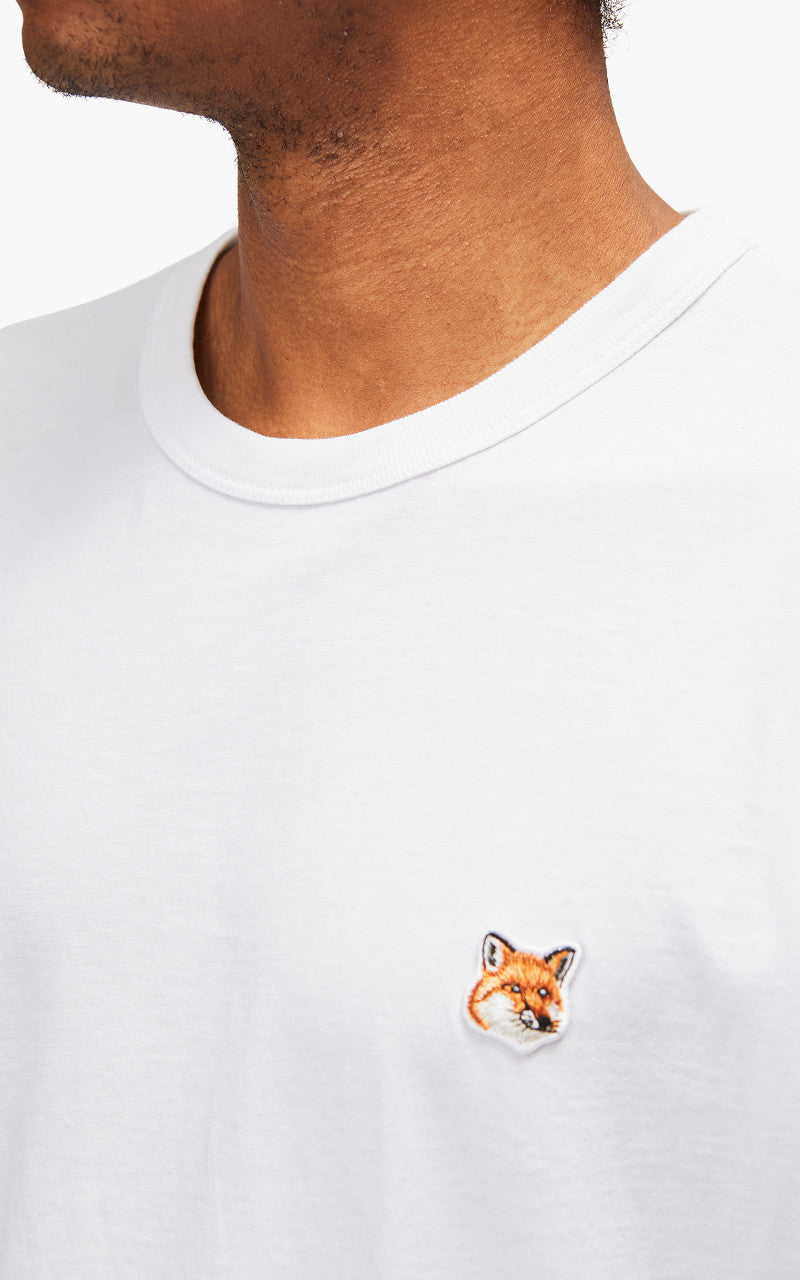 Maison Kitsuné Fox Head Patch Classic T-Shirt White