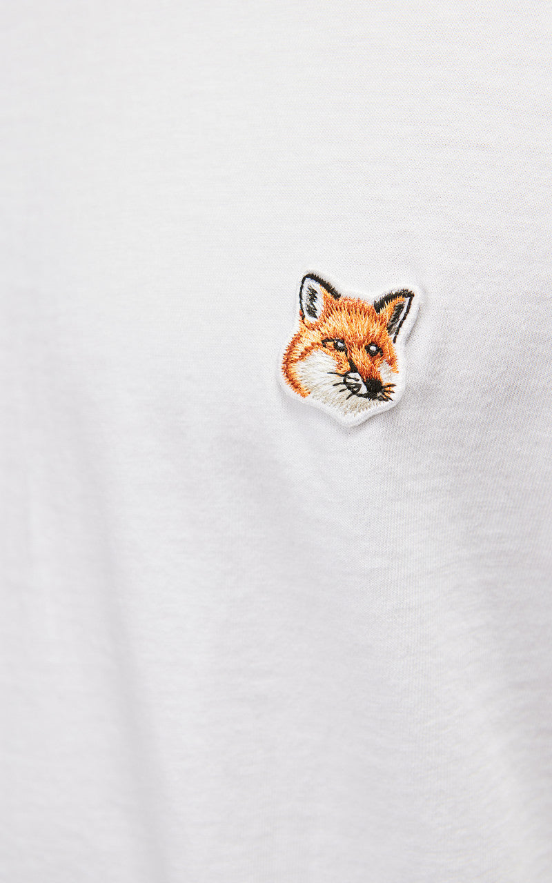 Maison Kitsuné Fox Head Patch Classic T-Shirt White