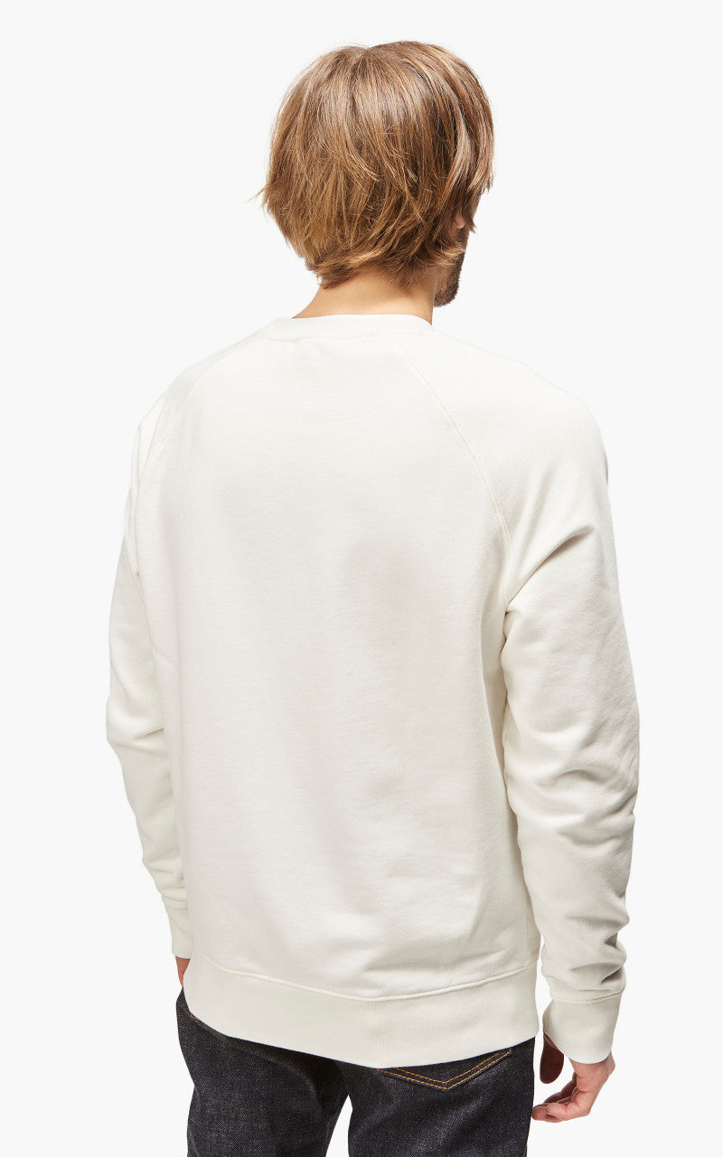 Maison Kitsuné Handwriting Clean Sweatshirt Ecru
