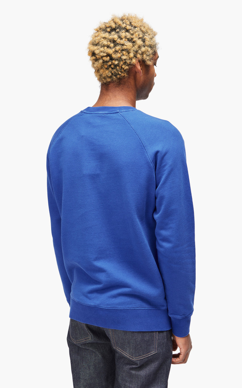 Maison Kitsuné Chillax Fox Patch Classic Sweatshirt Deep Blue